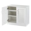 Mueble Zapatero Løten 3 Compartimentos Para 6 Pares Mdf 62 X 63 X 36 Cm - Blanco [en.casa]