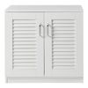 Mueble Zapatero Løten 3 Compartimentos Para 6 Pares Mdf 62 X 63 X 36 Cm - Blanco [en.casa]