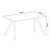 Mesa De Comedor Fitjar 4 Personas Acero Mdf 100x60x75 Cm - Efecto Hormigón [en.casa]