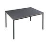 Mesa De Comedor Lindesberg 4 Personas Acero Mdf 120x70x75 Cm - Gris Negro [en.casa]