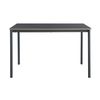 Mesa De Comedor Lindesberg 4 Personas Acero Mdf 120x70x75 Cm - Gris Negro [en.casa]