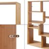 Librería Hå Con 8 Compartimentos Bambú 160x80x30cm - Natural [en.casa]