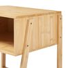 Mesa Auxiliar Håbo Con 1 Estante Bambú 50x45x36cm - Natural [en.casa]