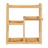 Estantería De Pared Höör 5 Estantes Bambú 42x37x17cm - Natural [en.casa]