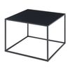 Mesa De Centro Solund Cuadrada Acero 60x60x45cm - Negro Mate [en.casa]