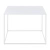 Mesa De Centro Solund Cuadrada Acero 60x60x45cm - Blanco [en.casa]