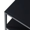 Mesa De Centro Solund Con 1 Estante Acero 60x60x45cm - Negro Mate [en.casa]