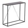 Mesa Consola Austevoll Para Entrada Acero 90x30x80cm - Negro [en.casa]