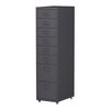 Archivador Móvil Kökar Con 8 Cajones 109x28x41 Cm Acero - Gris Oscuro [en.casa]