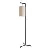 Lámpara De Pie Skaun 1x E27 60 W Tela Metal 161x42x42 Cm - Negro/beige [lux.pro]