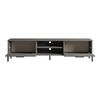 Mueble Tv Lempäälä Con 2 Estantes Y 2 Puertas Aglomerado/metal 39 X 160 X 35 Cm - Efecto Hormigón [en.casa]