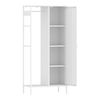 Armario Ropero Puumala Con Puerta Metal 180x80x45cm - Blanco [en.casa]