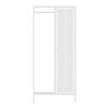 Armario Ropero Puumala Con Puerta Metal 180x80x45cm - Blanco [en.casa]