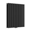 Radiador De Panel Nore De Diseño Doble Capa Tubular Acero 60x60 Cm - Negro  [neu.haus]