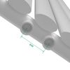 Radiador De Panel Nore De Diseño Monocapa Tubular Acero 180x36 Cm - Blanco  [neu.haus]