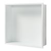 Nicho De Ducha Kristinehamn Acero Inoxidable 32x32x10cm - Blanco Mate [neu.haus]