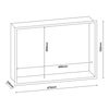 Nicho De Ducha Kristinehamn Acero Inoxidable 47x32x10cm - Blanco Mate [neu.haus]