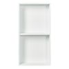 Nicho De Ducha Kristinehamn 2 Niveles Acero Inoxidable 62x32x10cm - Blanco Mate [neu.haus]