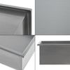 Nicho De Ducha Kristinehamn 3 Niveles Acero Inoxidable 92x32x10cm - Plata Mate [neu.haus]