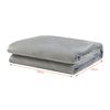 Manta Eléctrica Archi 10 Niveles De Calor 120w Vlies 180x130 Cm - Gris Claro [en.casa]