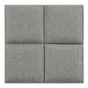 Set De 4 Paneles De Pared Acolchados Carpino Textil 30x30cm - Gris Claro [neu.haus]