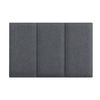 Set De 3 Paneles De Pared Acolchados Carpino Textil 60x30cm - Gris Oscuro [neu.haus]