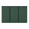 Set De 3 Paneles De Pared Acolchados Carpino Terciopelo 60x30cm - Verde Oscuro [neu.haus]