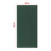 Set De 3 Paneles De Pared Acolchados Carpino Terciopelo 60x30cm - Verde Oscuro [neu.haus]