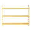 Estantería De Pared Strängnäs De 3 Niveles Acero 50x60x15 Cm - Amarillo [en.casa]