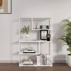 Librería Sievi De 4 Niveles Acero 126x85x35cm - Blanco Mate [en.casa]