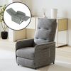 Sillón Relax Reclinable Savukoski Acero Poliéster 102x58x81cm - Gris Oscuro [en.casa]