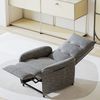 Sillón Relax Reclinable Savukoski Acero Poliéster 102x58x81cm - Gris Oscuro [en.casa]