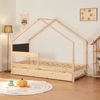 Cama Nido Infantil Sodankylä Con Cama Adicional 90x200cm - Madera/negro [en.casa]