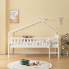 Cama Alta Cabaña Para Niños Sotkamo Pino 90x200 - Blanco [en.casa]