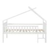 Cama Alta Cabaña Para Niños Sotkamo Pino 90x200 - Blanco [en.casa]