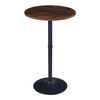 Mesa De Bar Vantaa Acero Mdf 100x60cm - Nogal/negro [en.casa]