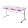 Escritorio Infantil Sauda Regulable En Altura Metal 120x60cm - Rosa/blanco [en.casa]