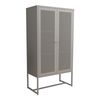 Armario Archivador Sund 2 Estantes Acero 150x80x40cm - Gris [en.casa]