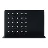 Estante De Pared Dønna Con Panel Perforado 60x15x40cm - Negro [en.casa]