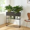 Soporte Para Plantas Joensuu Con Estante 80x80x25 Cm - Negro [en.casa]