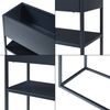 Soporte Para Plantas Joensuu Con Estante 80x80x25 Cm - Negro [en.casa]