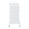 Carrito De Cocina Sunndal Con 3 Cestas Acero  65x27x27cm - Blanco [en.casa]