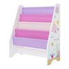 Estantería Para Niños Fisterra 4 Niveles Océano Aglomerado/poliéster 74x62x29 Cm Blanco/rosa [en.casa]