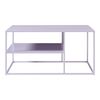 Mesa De Centro Solund Rectangular Acero 45x90x60 Cm - Violeta [en.casa]