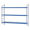 Estantería De Pared Strängnäs De 3 Niveles Acero 50x60x15 Cm - Azul [en.casa]