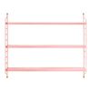 Estantería De Pared Strängnäs De 3 Niveles Acero 50x60x15 Cm - Rosa [en.casa]