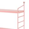 Estantería De Pared Strängnäs De 3 Niveles Acero 50x60x15 Cm - Rosa [en.casa]