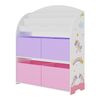 Estantería Infantil Orust Con Motivos Aglomerado 98x83x30 Cm - Motivo Unicornio Rosa/violeta [en.casa]