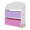 Estantería Infantil Orust Con Motivos Aglomerado 98x83x30 Cm - Motivo Del Océano Púrpura/rosa [en.casa]