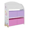 Estantería Infantil Orust Con Motivos Aglomerado 98x83x30 Cm - Motivo Del Océano Púrpura/rosa [en.casa]